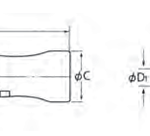 Cần siết lực BCK (5N.m ~ 140N.m) thay đổi đầu ratchet, tự chỉnh lực, chuôi nhựa